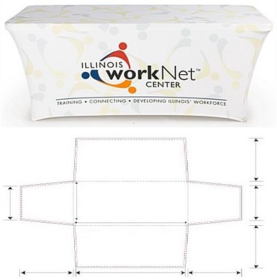 Nappe imprimée publicitaire