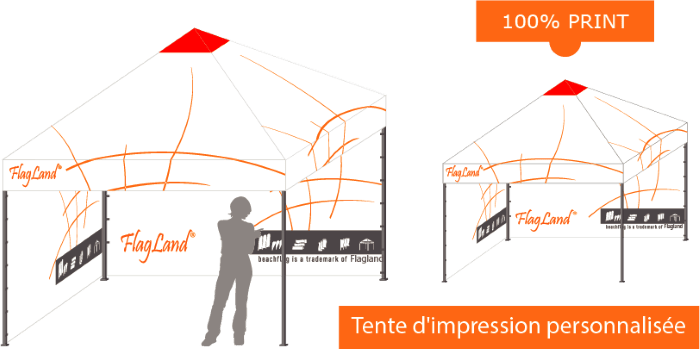 Tentes publicitaires personnalisées