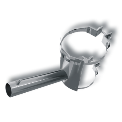 porte-drapeau incliné