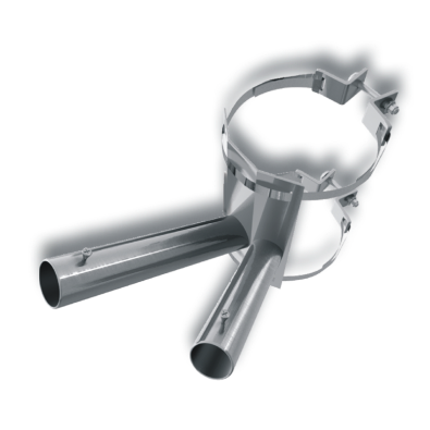 porte-drapeau incliné