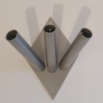 support drapeau mural