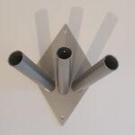 support drapeau mural