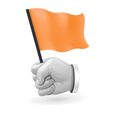 drapeau publicitaire a main