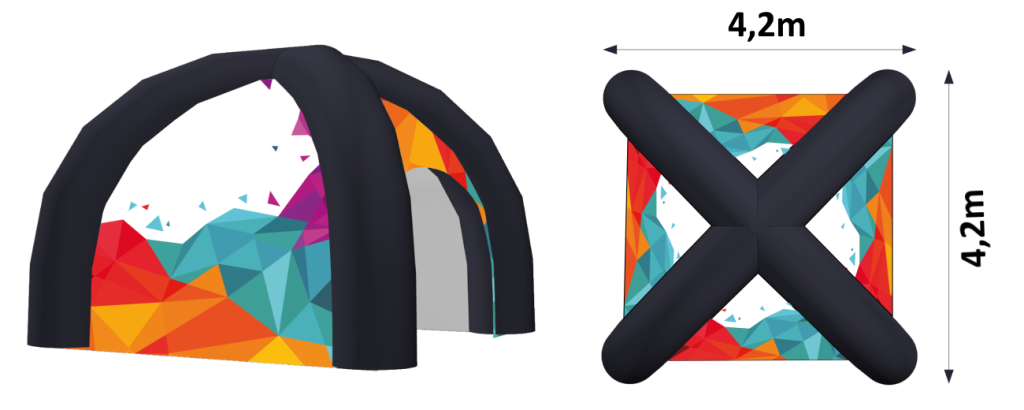 tente gonflable publicitaire