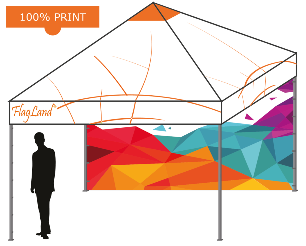 tente pliante personnalisable