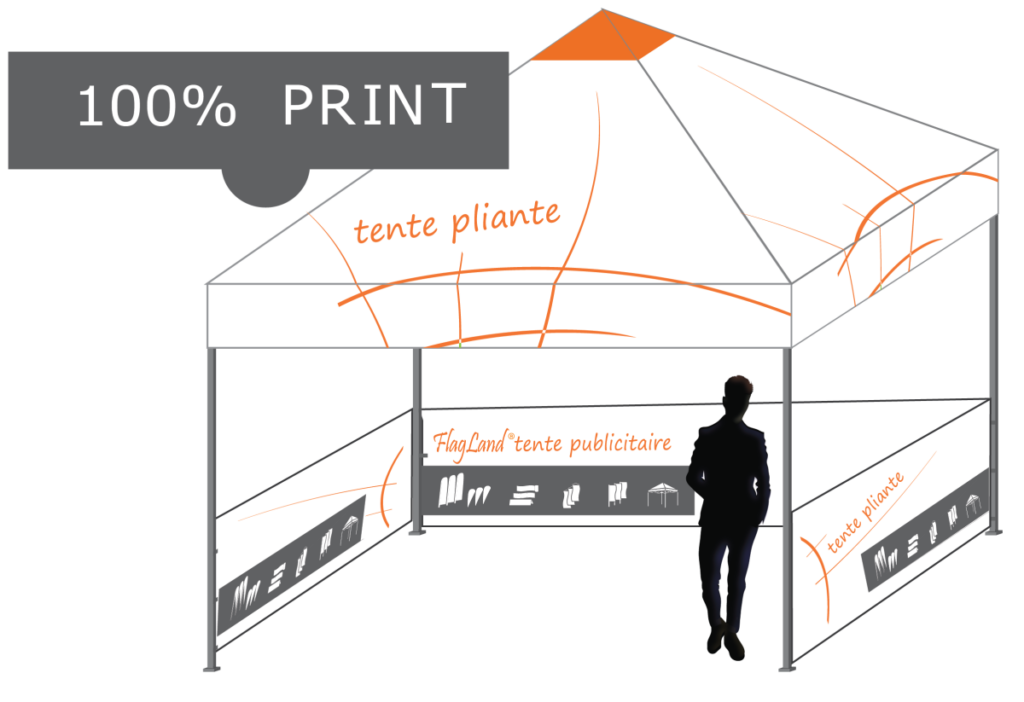 tente pliante personnalisable