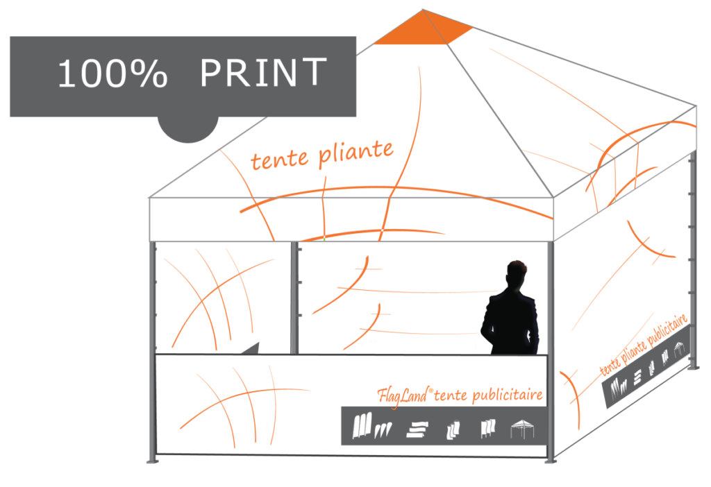 tente pliante personnalisable
