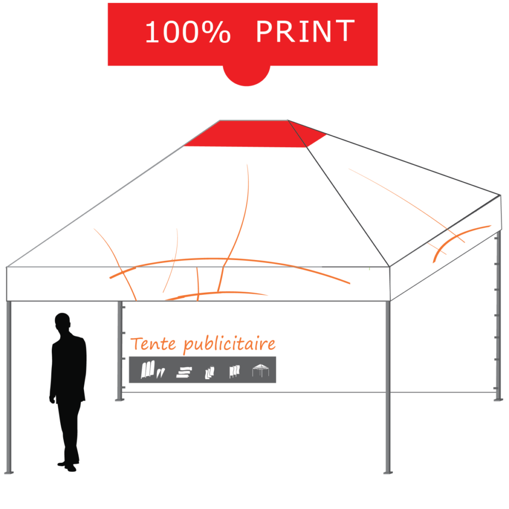 tente pliante personnalisable