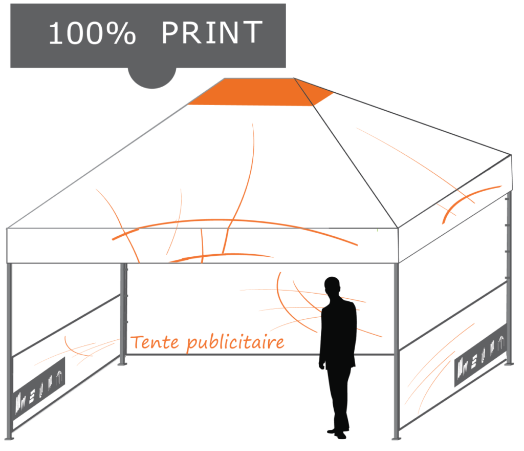 tente pliante personnalisable