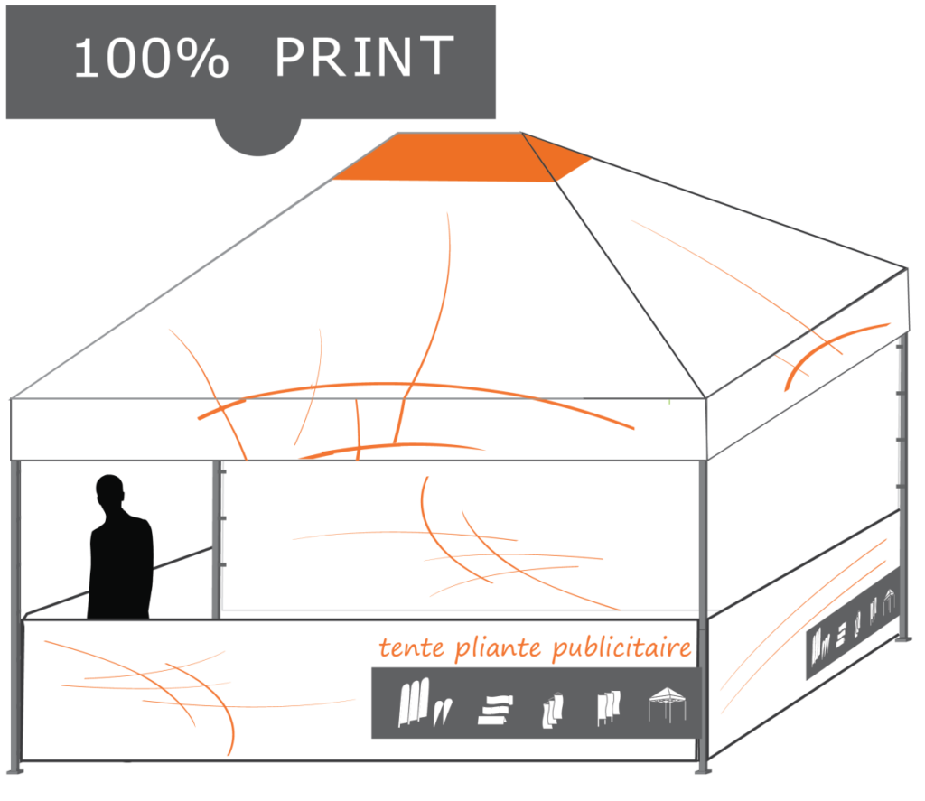 tente pliante personnalisable