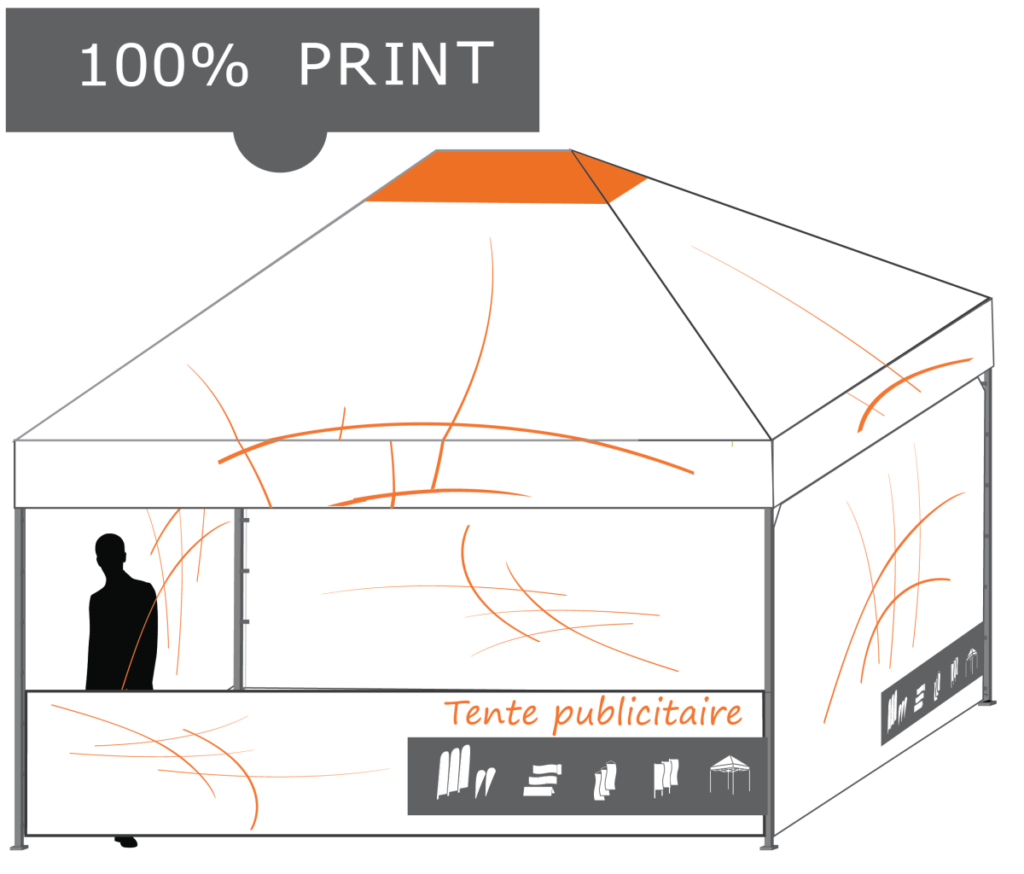 tente pliante personnalisable