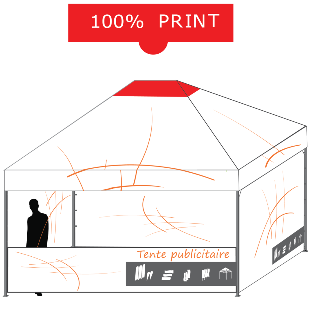 tente pliante personnalisable