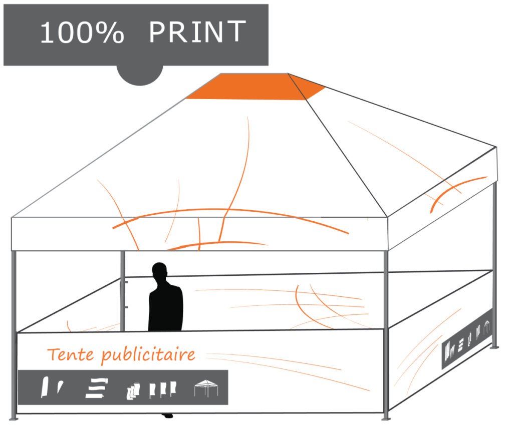 tente pliante personnalisable