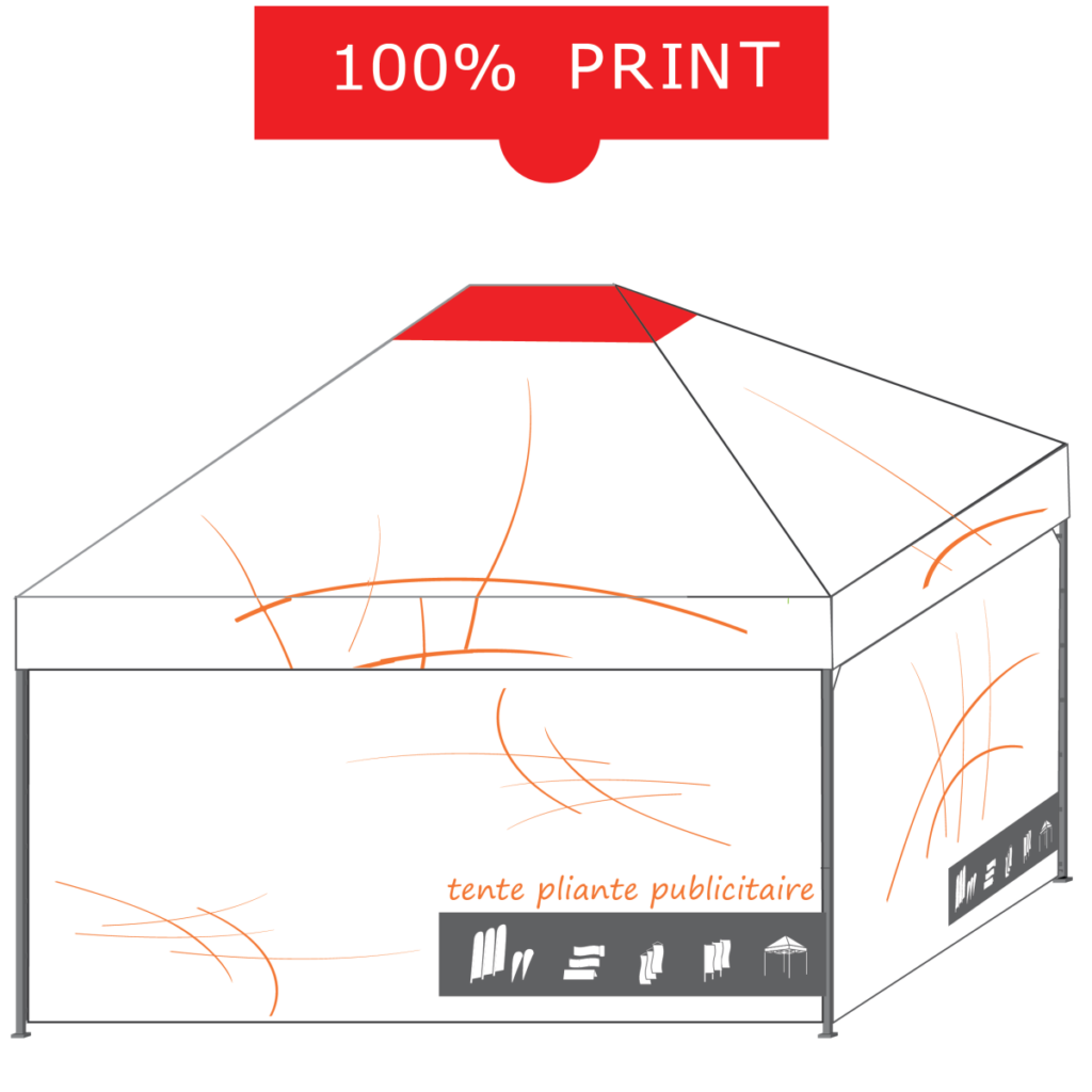 tente pliante personnalisable
