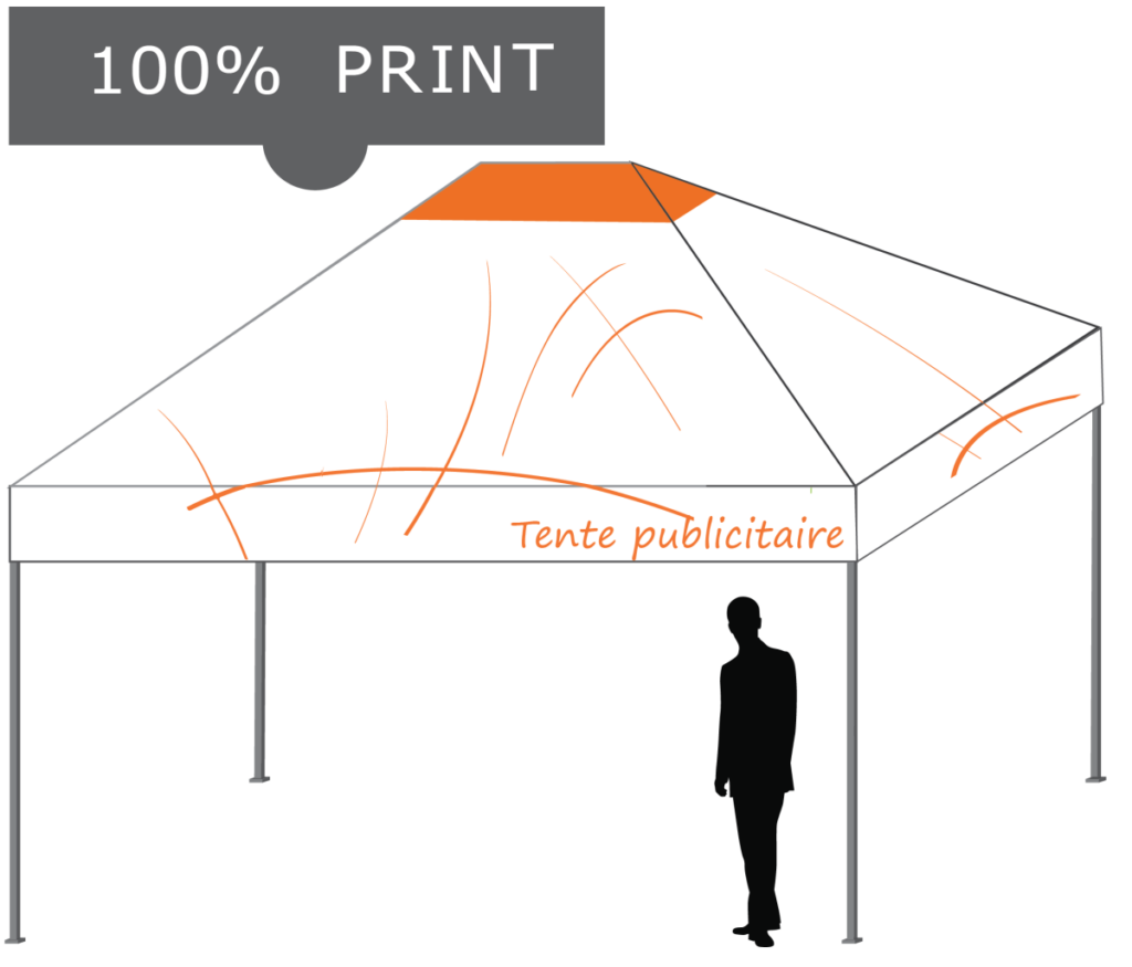tente pliante personnalisable