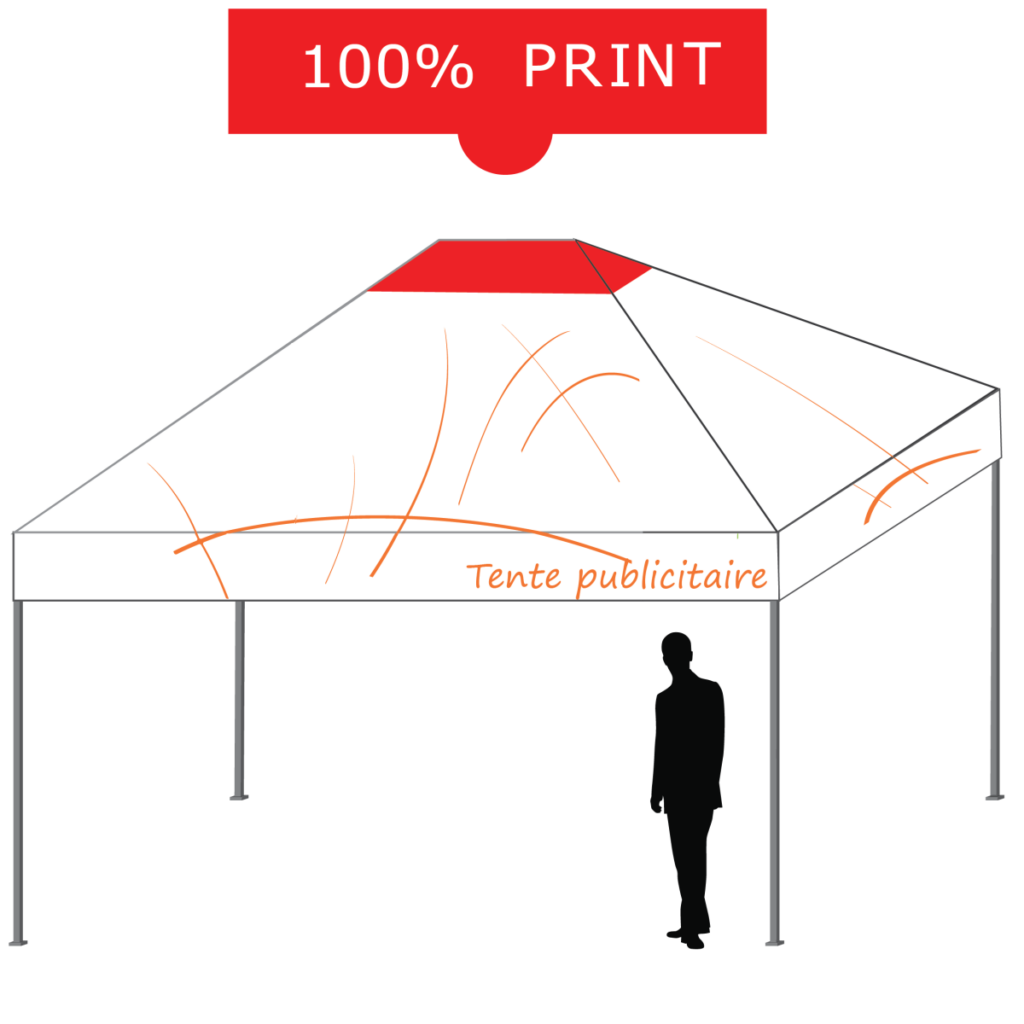 tente pliante personnalisable