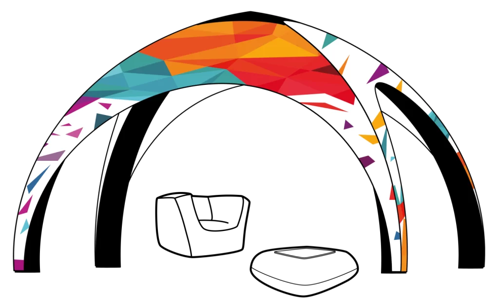 tente gonflable publicitaire