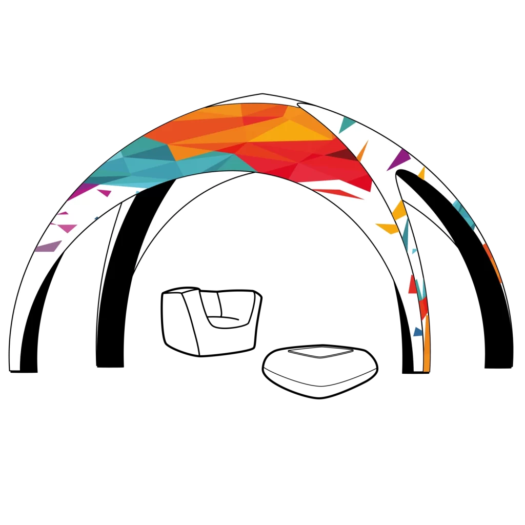 tente gonflable publicitaire