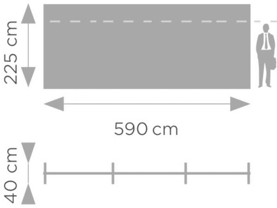 taille stand publicitaire