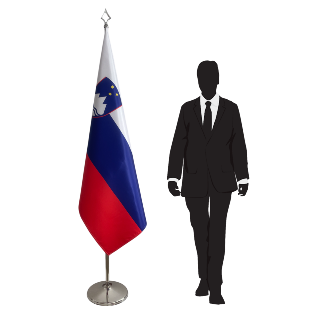 Drapeau Slovénie sur pied