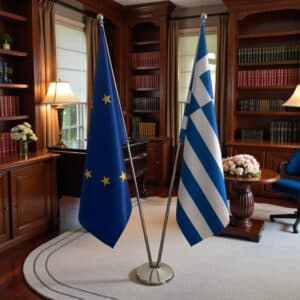 drapeau Grèce et l'UE