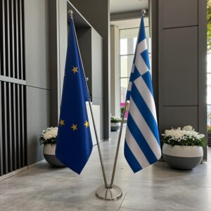 drapeau Grèce et l'UE