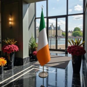 drapeau Irlande sur pied