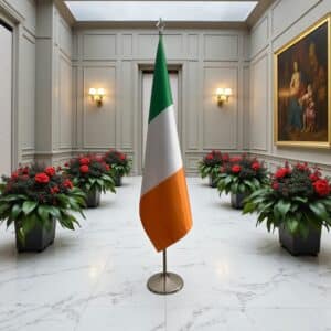 drapeau Irlande sur pied