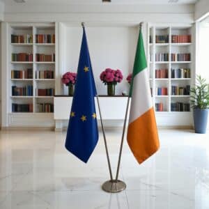 drapeau Irlande sur pied