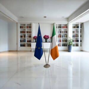 drapeau Irlande sur pied