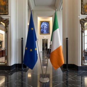 drapeau Irlande sur pied