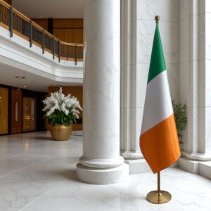 drapeau Irlande avec socle