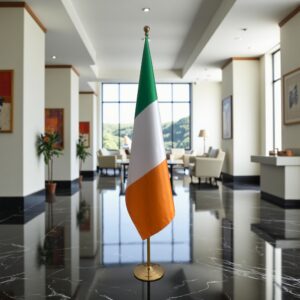 drapeau Irlande avec socle