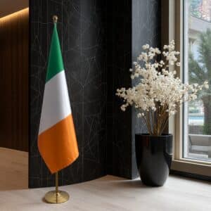 drapeau Irlande avec socle