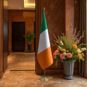 drapeau Irlande avec socle