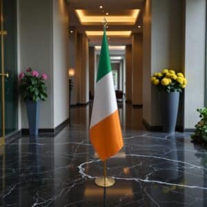 drapeau Irlande avec mat