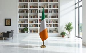 drapeau Irlande avec mat