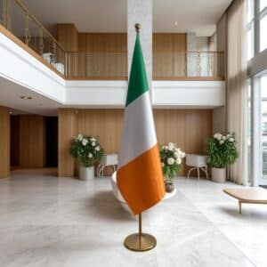 drapeau Irlande avec mat