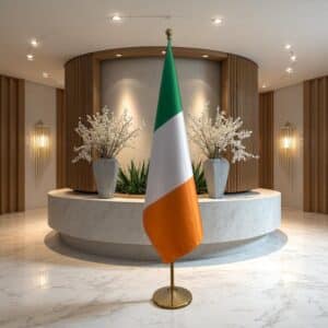 drapeau Irlande avec mat