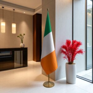 drapeau Irlande avec mat