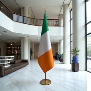 drapeau Irlande avec mat