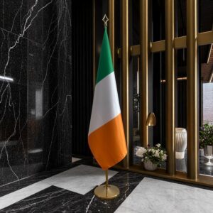 drapeau Irlande avec mat