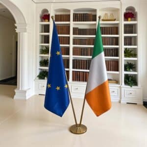 drapeau Irlande avec mat