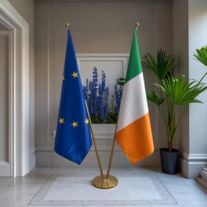 drapeau Irlande avec mat