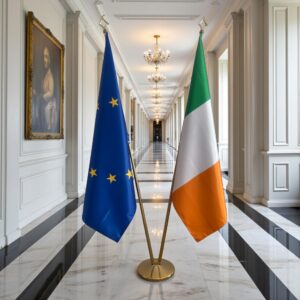 drapeau Irlande avec mat