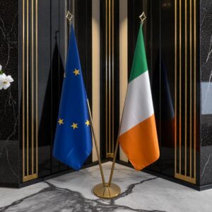 drapeau Irlande avec mat