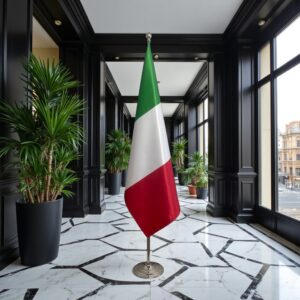 drapeau Italie sur pied