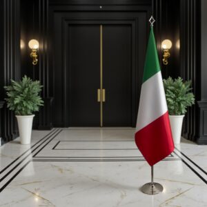 drapeau Italie sur hampe