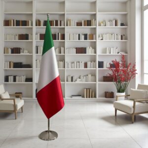 drapeau Italie sur hampe