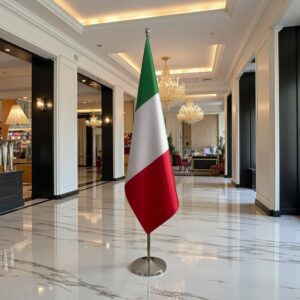 drapeau Italie sur hampe